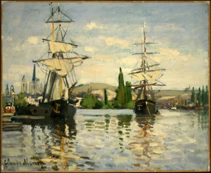 Ships Riding on the Seine at Rouen